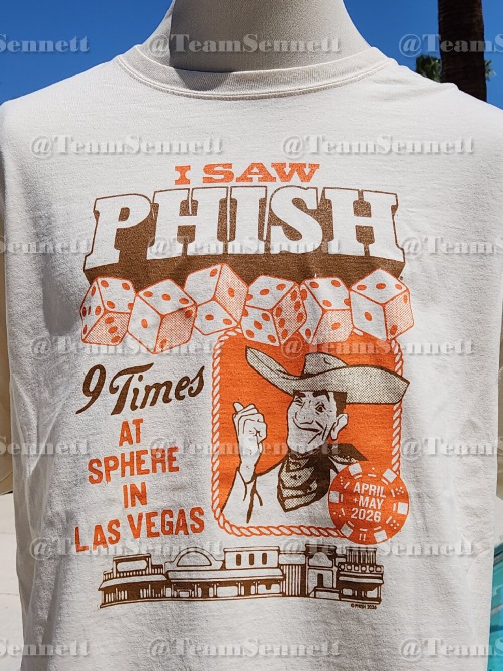 2026 Phish Sphere Shirt - Vegas Vic Cowboy Design